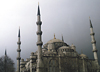 The Blue Mosque in Istanbul, Turkey. Deember 1998.