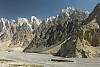 Steep peaks east of Passu village, Pakistan. May 1994.